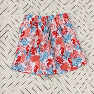 Maar Coral Seahorse Swim Trunks